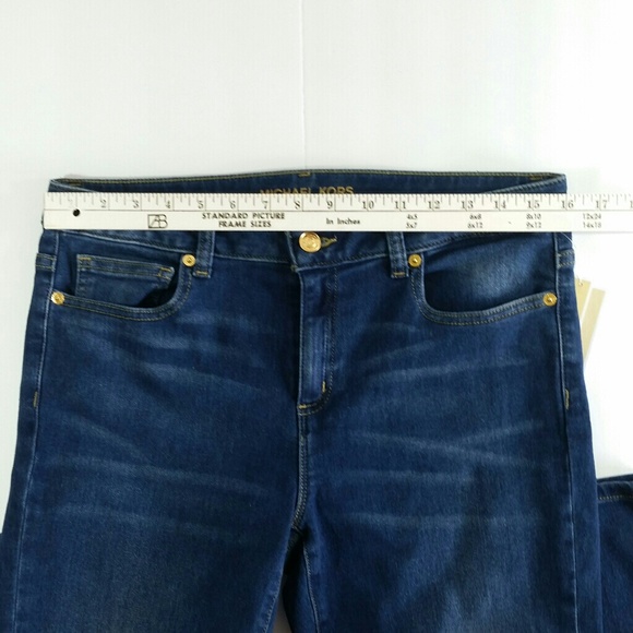 Michael Kors Star Gaze Indigo Skinny Jeans Sz 8 - Picture 6 of 8